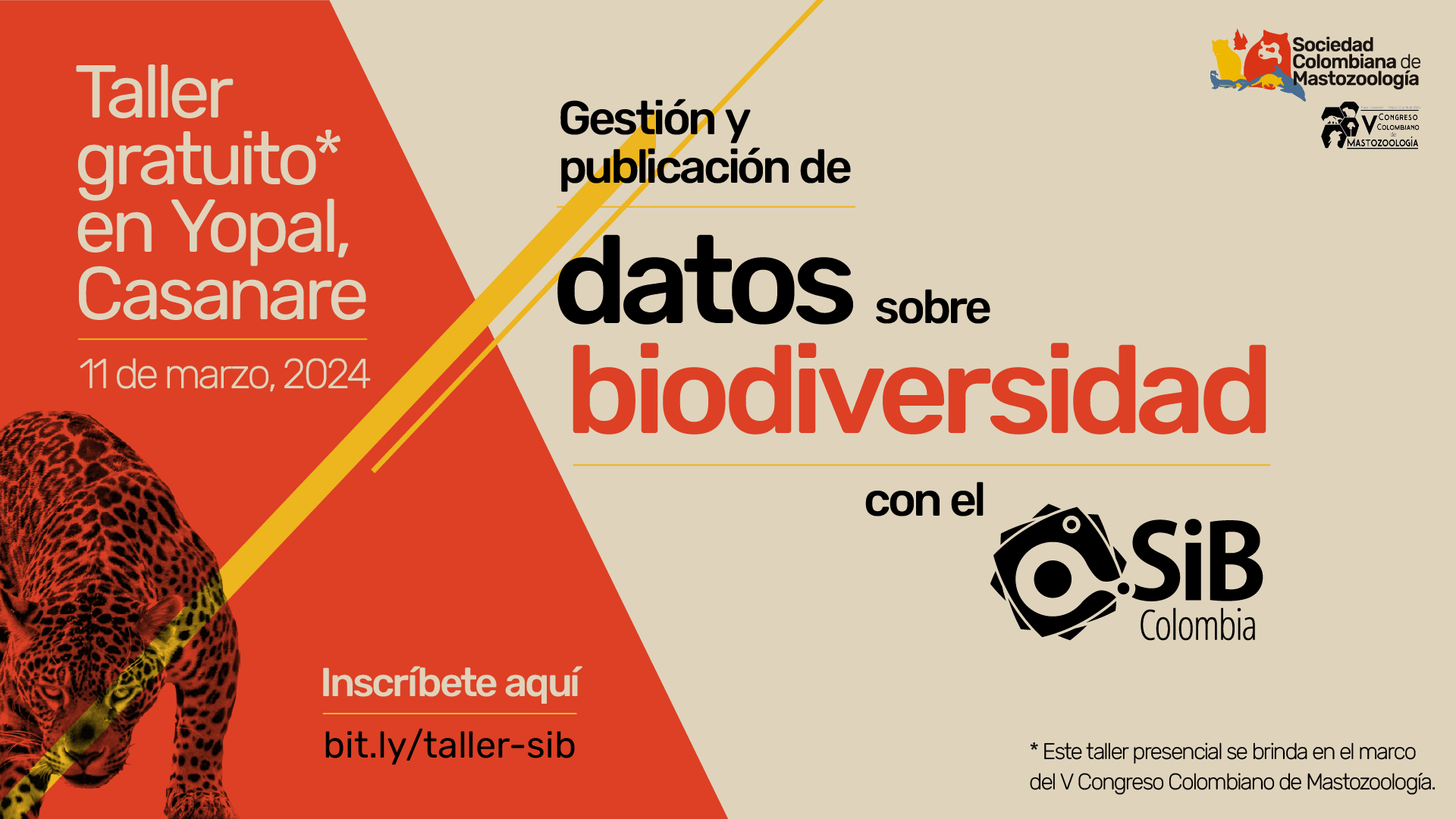 Taller gratuito sobre gestión y publicación de datos abiertos sobre biodiversidad con el SiB Colombia